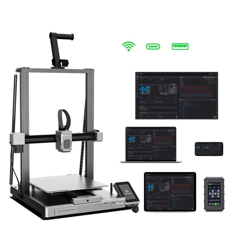 Impressora 3D Artillery Sidewinder X4 Plus S1 Preta - Impressora FDM - Sem Selo