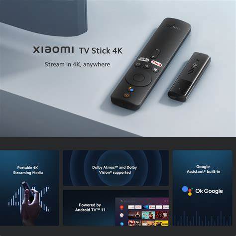 Xiaomi TV Stick 4K (Edição 2024) – Leitor de conteúdo de streaming portátil, Android TV