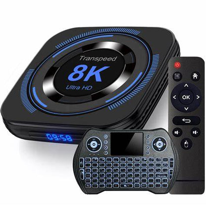 Transspeed 8K H618 2GB/16GB Dual Wifi Android 12 Preto – Android TV