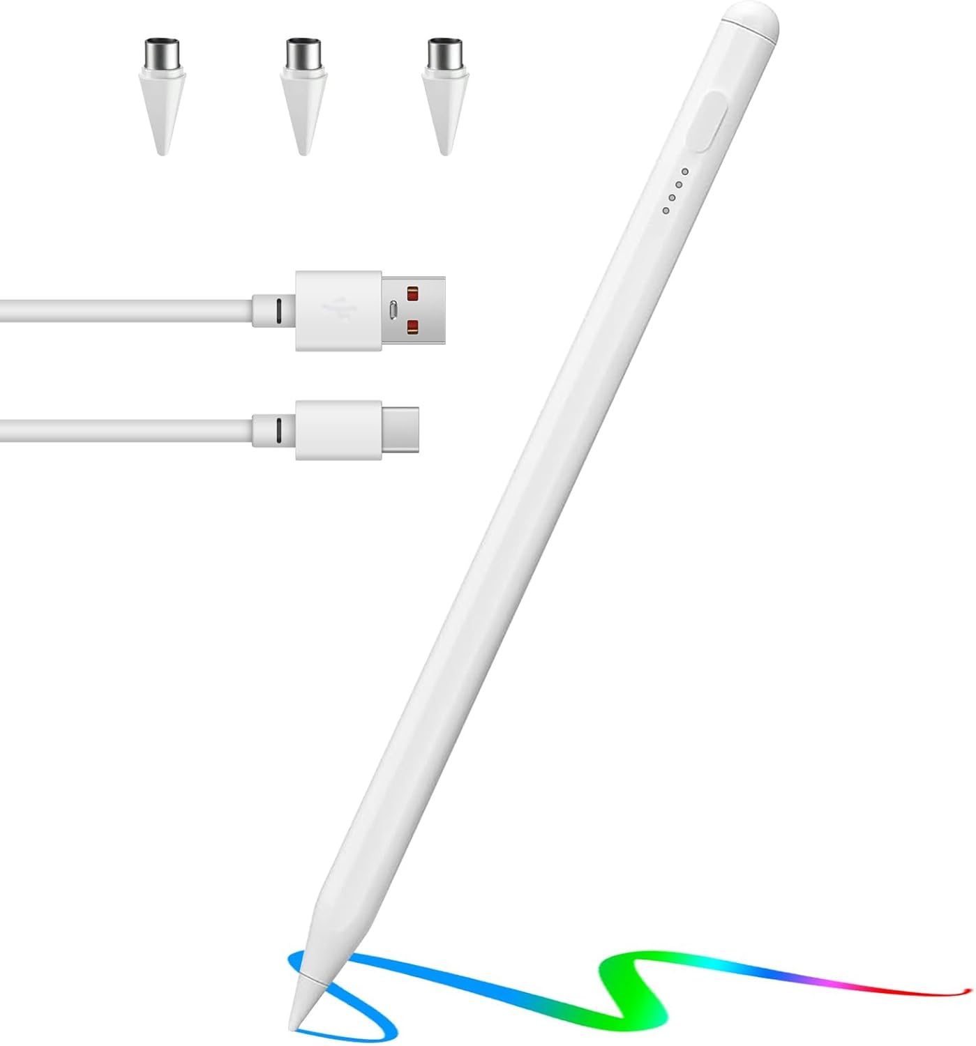 Caneta Táctil Universal para Tablets e Telemóveis – Ponta Fina 1,45 mm, Magnética