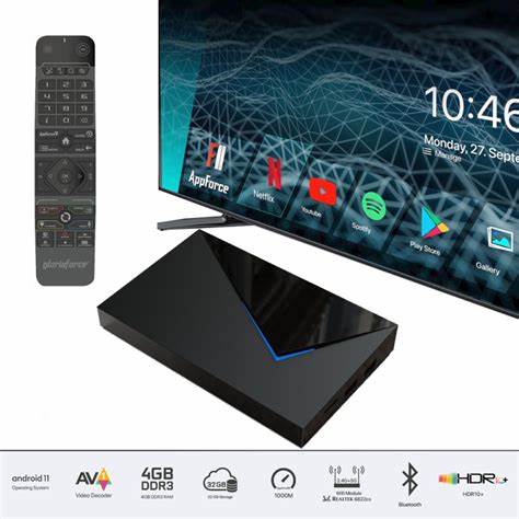 Gloriaforce RTX Quattro 4K UHD Android 11 IPTV-Box 4GB RAM Dual-WiFi + LAN NEU