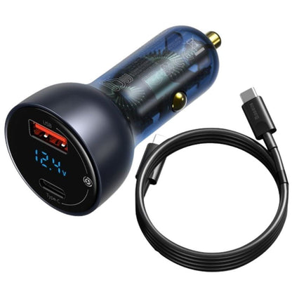 Carregador de Carro Baseus Particular 65 W – 2 Portas USB-C + USB